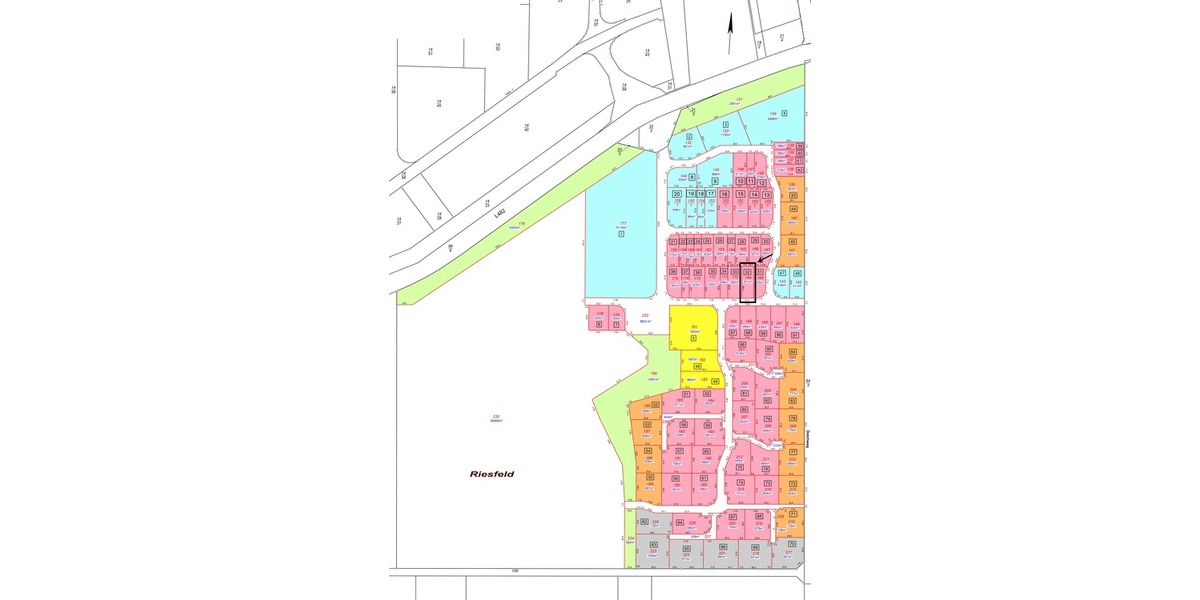 Flächenplan Grundstück Nr. 32