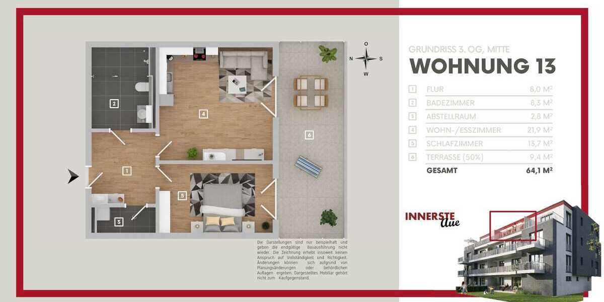 Grundriss Whg. 13