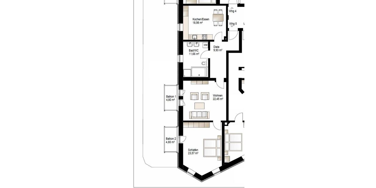 Grundriss Wohnung 5
