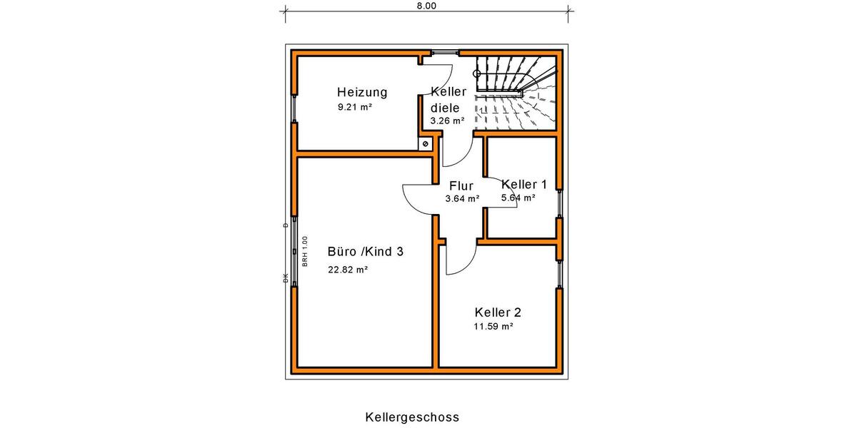 Grundriss Untergeschoss