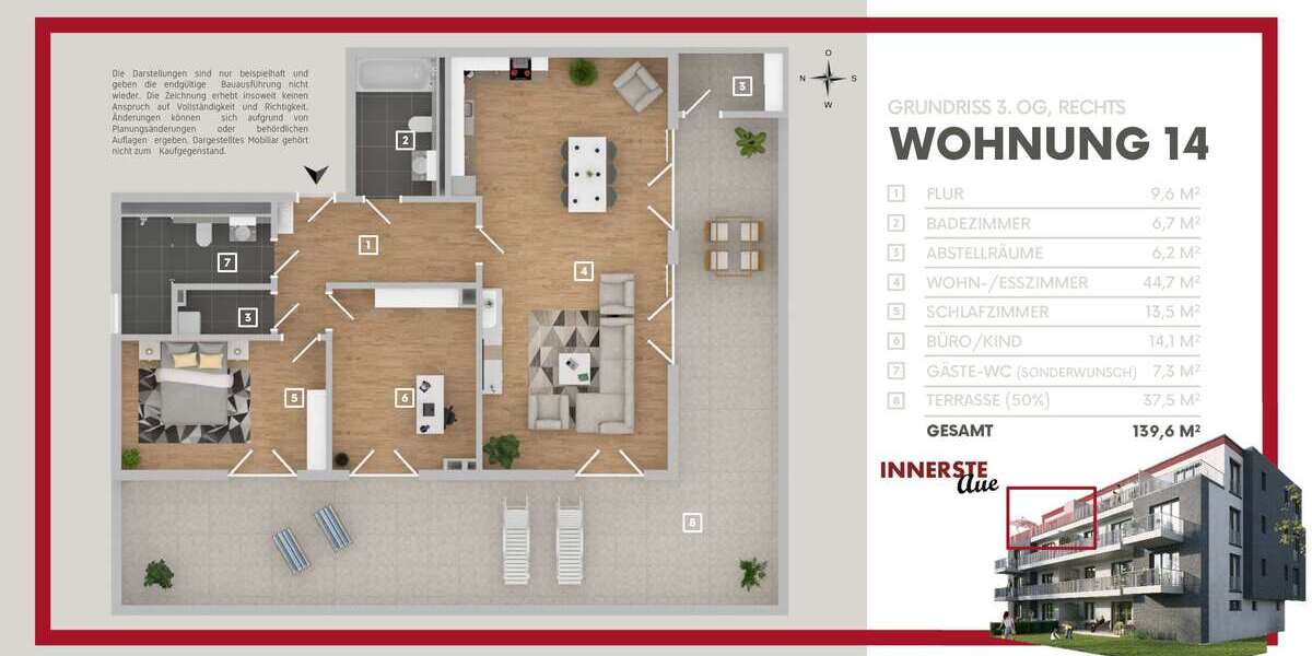 Grundriss Whg. 14