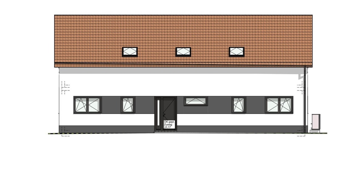 Ansicht Nordost - Planung Variante 2