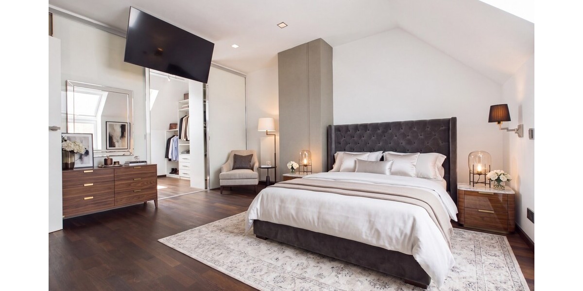Schlafzimmer OG virtuell eingerichtet