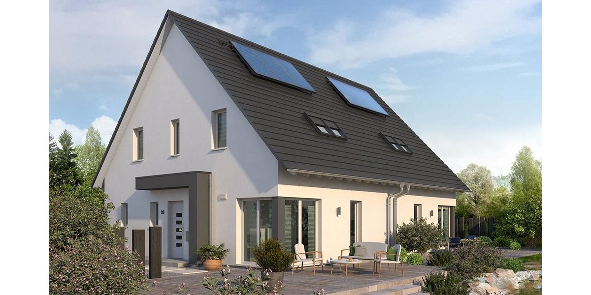 Maßgeschneiderte Doppelhaushälfte in Neuss - Flexibles Wohnen mit nachhaltiger Wärmepumpe und allkauf Servicekomfort - Doppelhaushälfte Neuss Holzheim | Angebot:27438494
