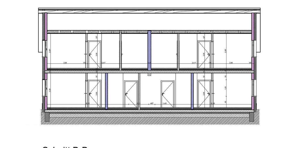 Schnitt B-B - Planung Variante 1