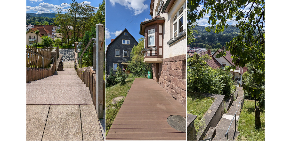 Zuwegung zum Haus