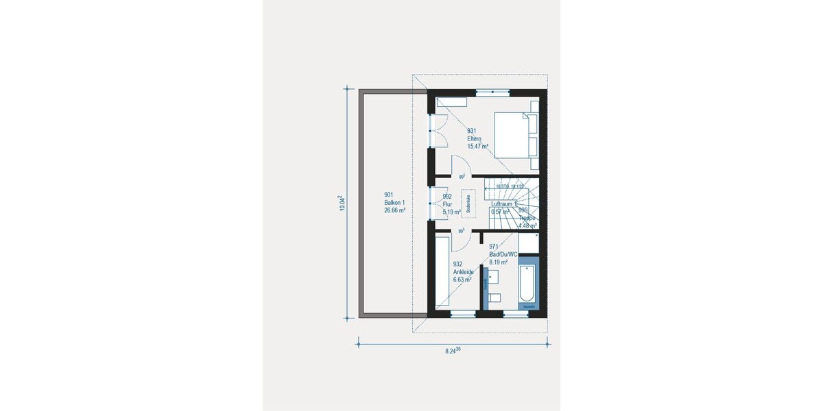 Großzügige Dachgeschosswohnung