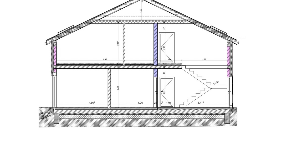 Schnitt A-A - Planung Variante 1