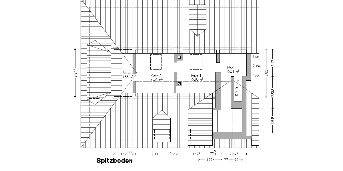 Grundriss Dachspitze