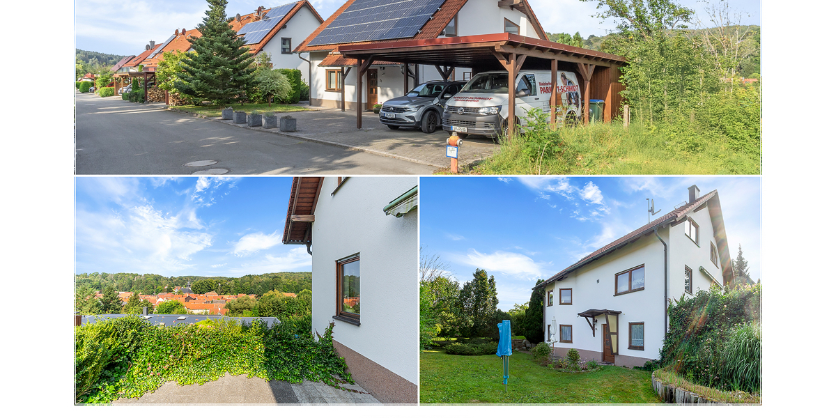 Modernes Wohnen mit Einliegerwohnung, Photovoltaik und unverbaubarem Ausblick - Einfamilienhaus Zella-Mehlis Mehlis | Angebot:24309429