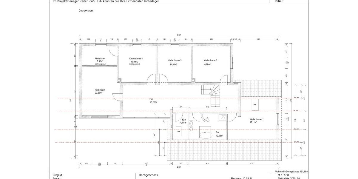 Grundrisse obere Etage