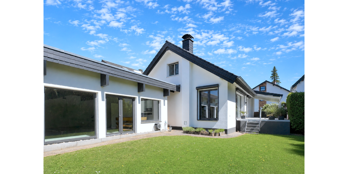 Provisionsfrei* Modernes Einfamilienhaus mit Anbau, Kamin, Sonnenterrasse 260m² Wohnflächenpotenzial - Gewerbeobjekt Reinheim | Angebot:27079553
