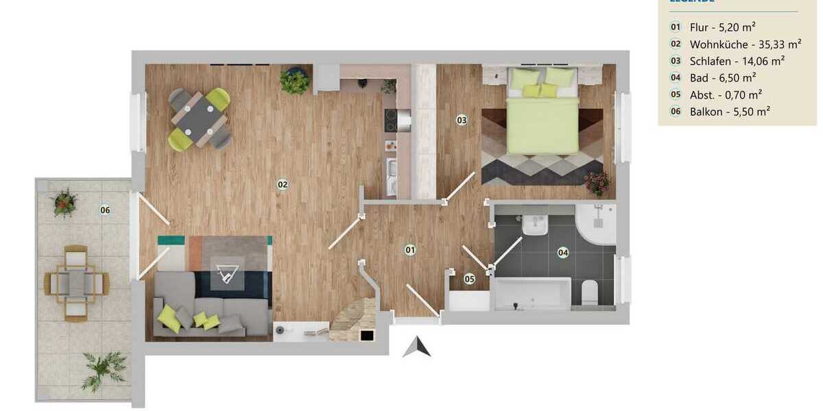 Wohnungsgrundriss