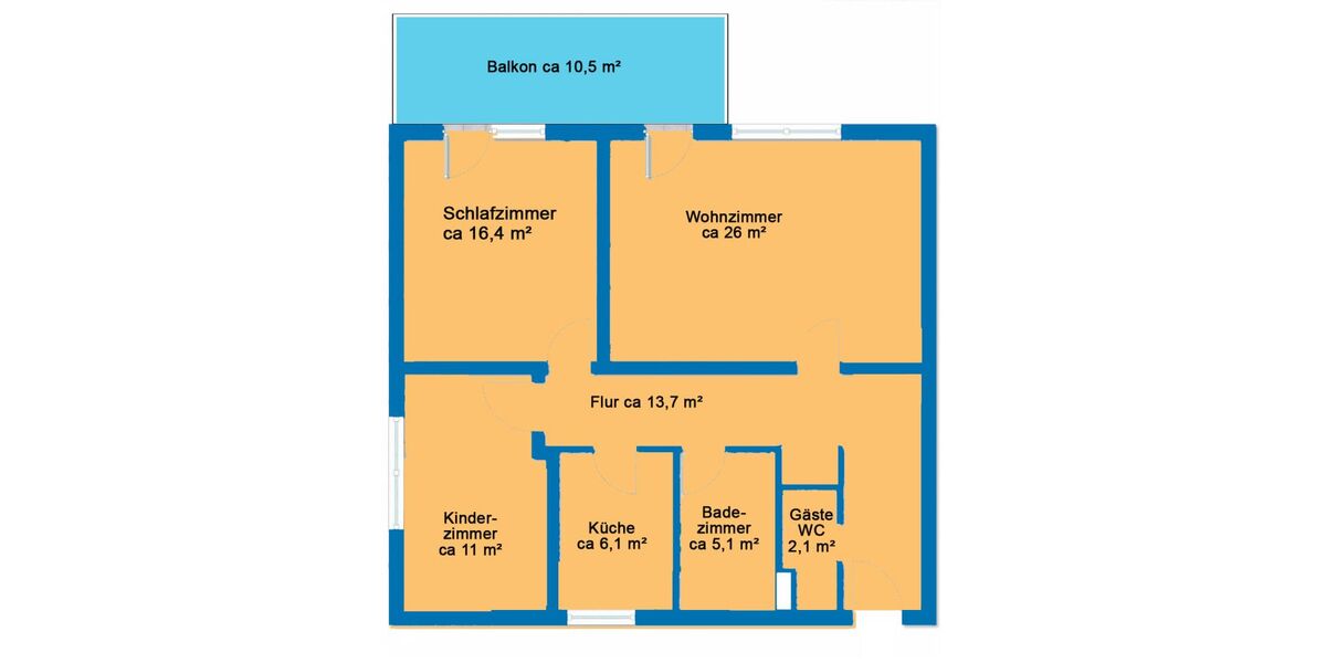 GRUNDRISS der Wohnung