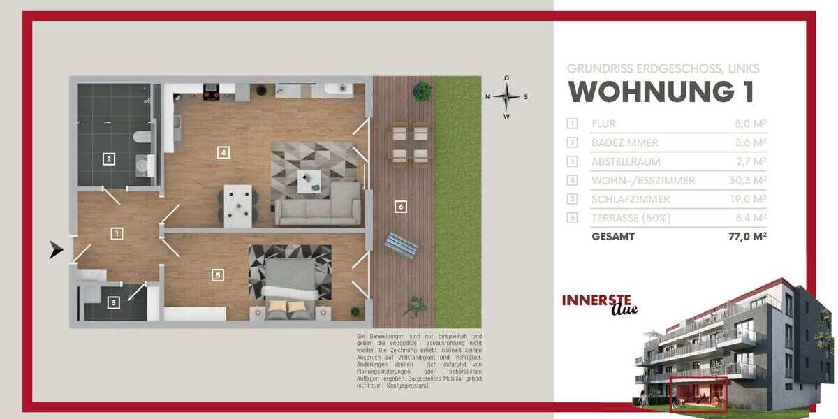 Grundriss Whg. 1