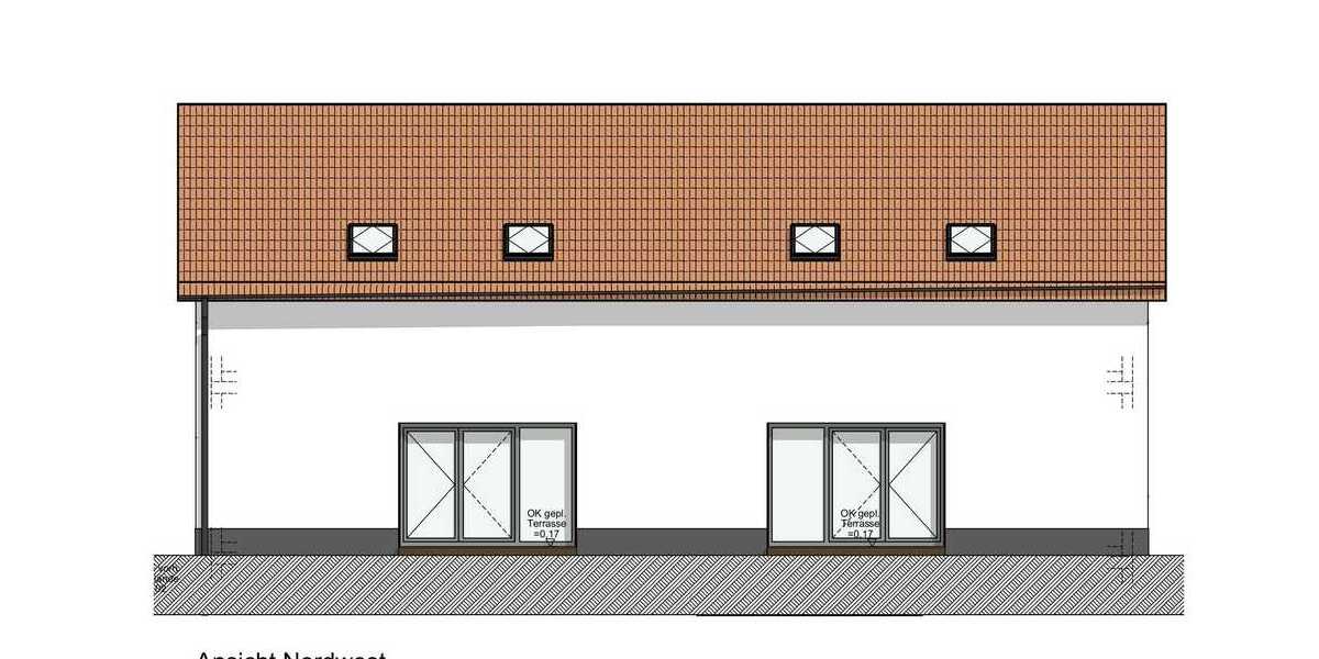 Ansicht Nordwest - Planung Variante 1
