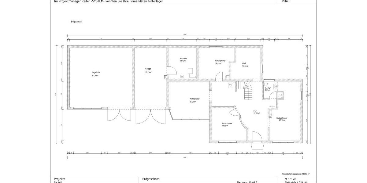 Grundrisse untere Etage
