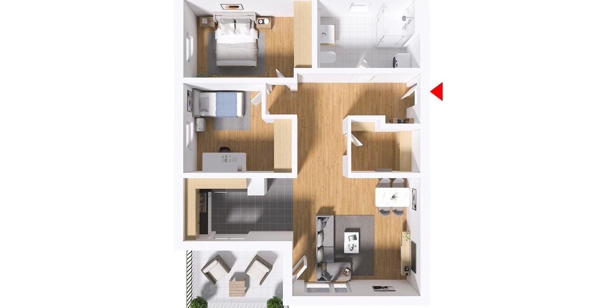 Grundriss OG 6