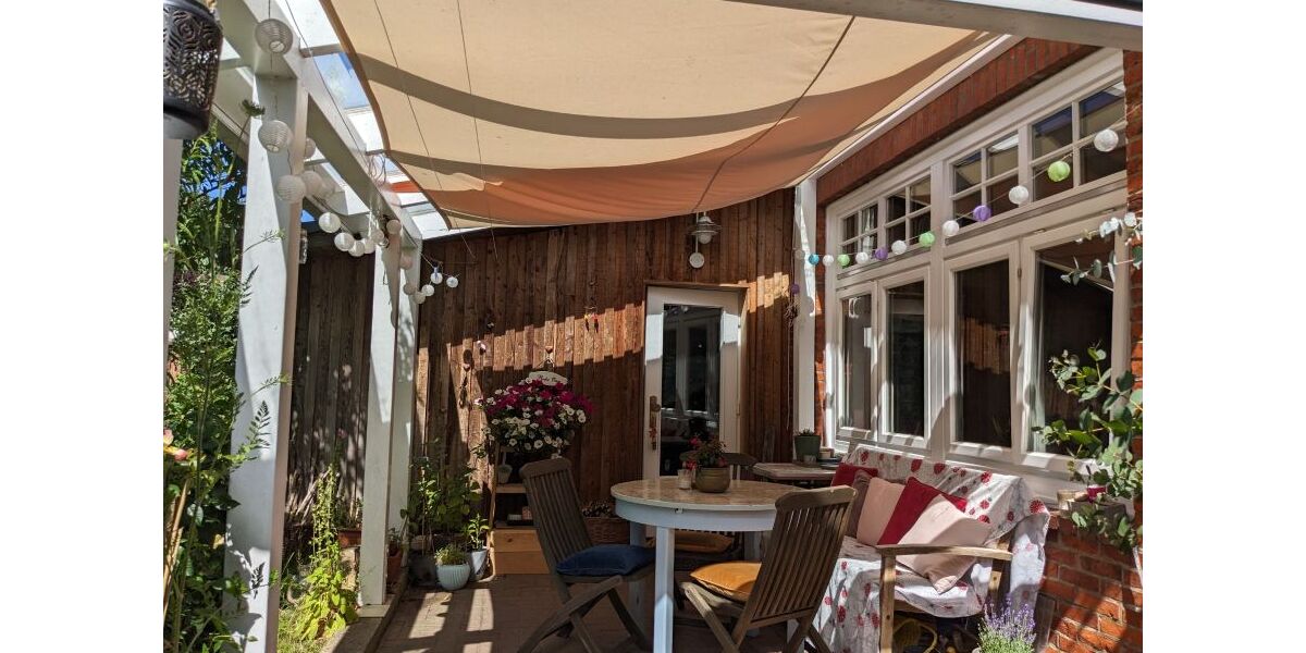 Veranda Glasüberdachung Westen