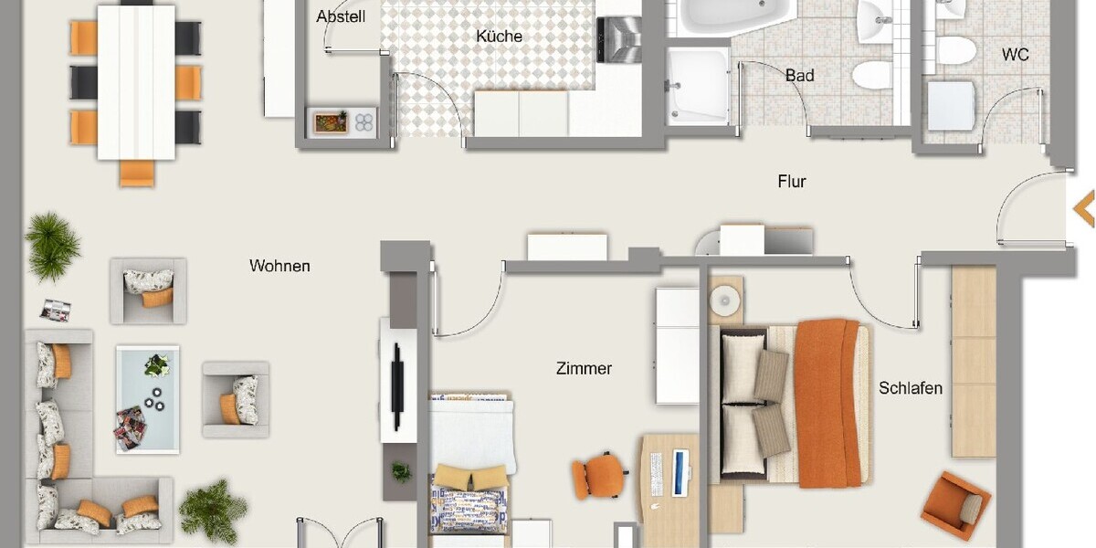 Grundriss Whg. 3 OG 99m²