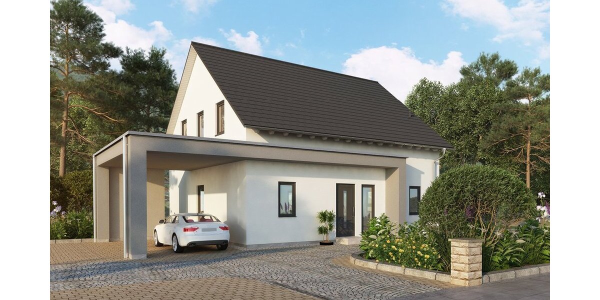Carport mit modernem Flair