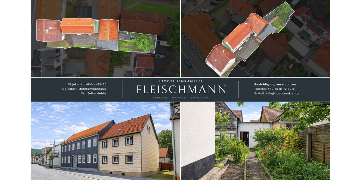 Historisches 2-Familienhaus mit Scheune und großem Entwicklungspotenzial - Einfamilienhaus Zella-Mehlis Mehlis | Angebot:26921734