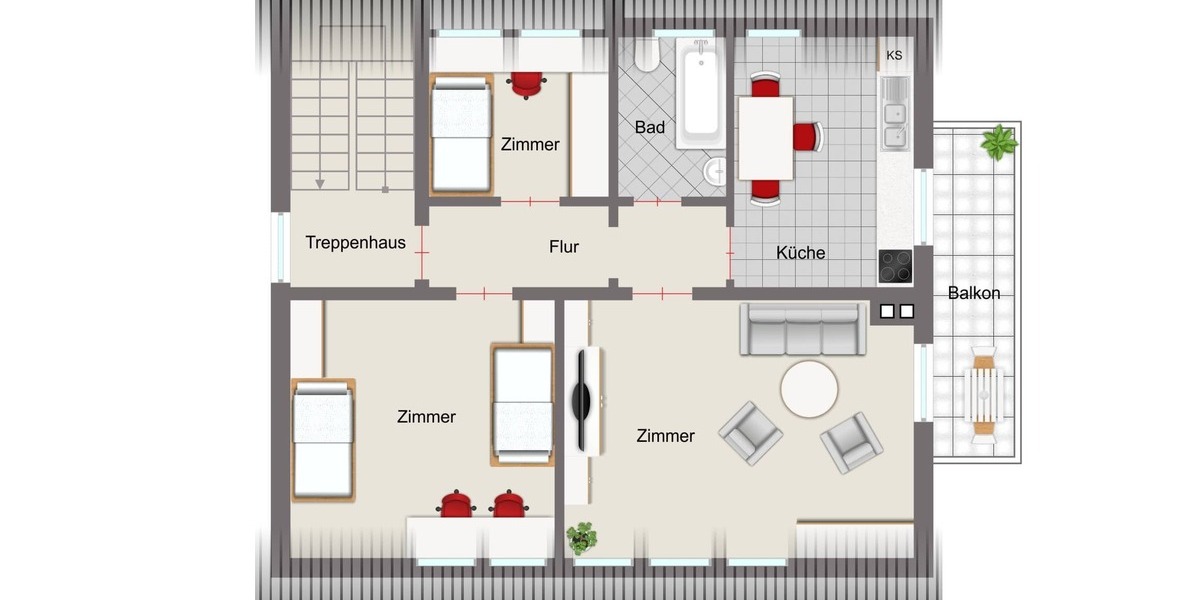 Grundriss Obergeschoss