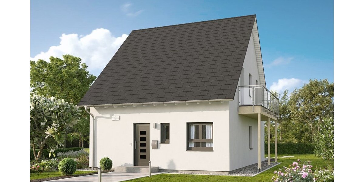 Hausansicht mit Satteldach