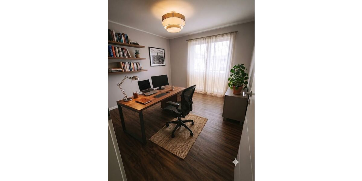 Schlafzimmr als Büro