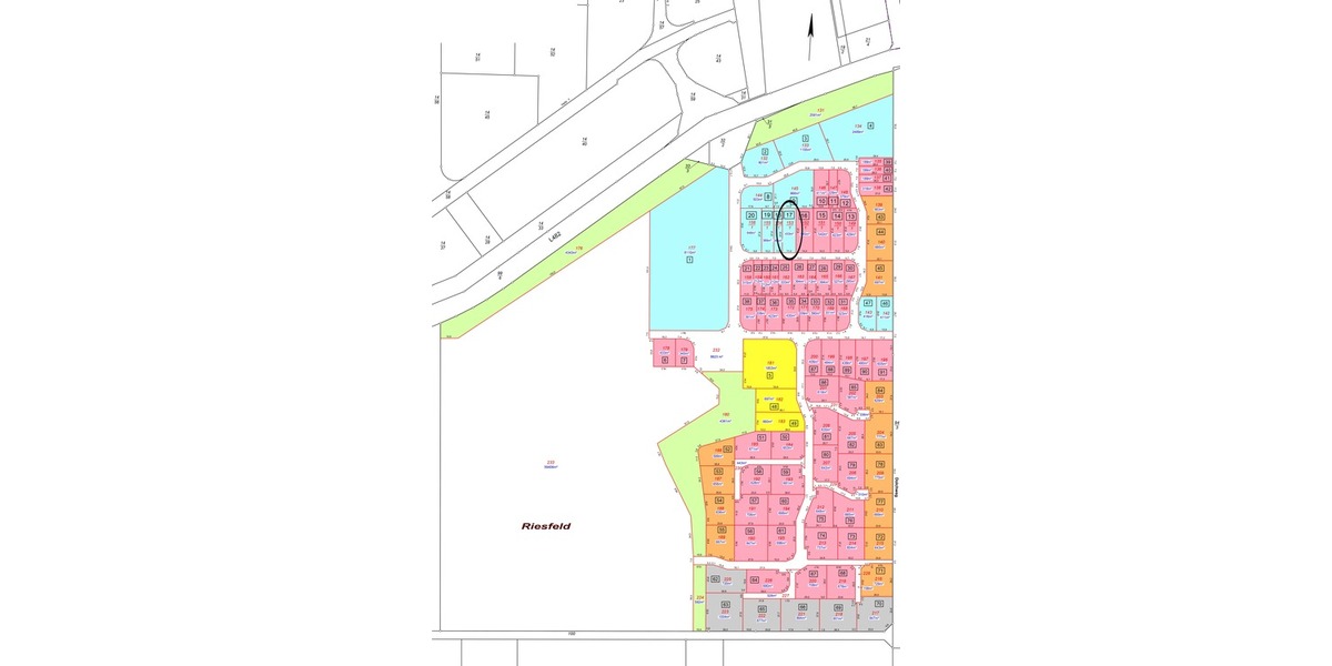 Flächenplan Grundstück Nr. 17